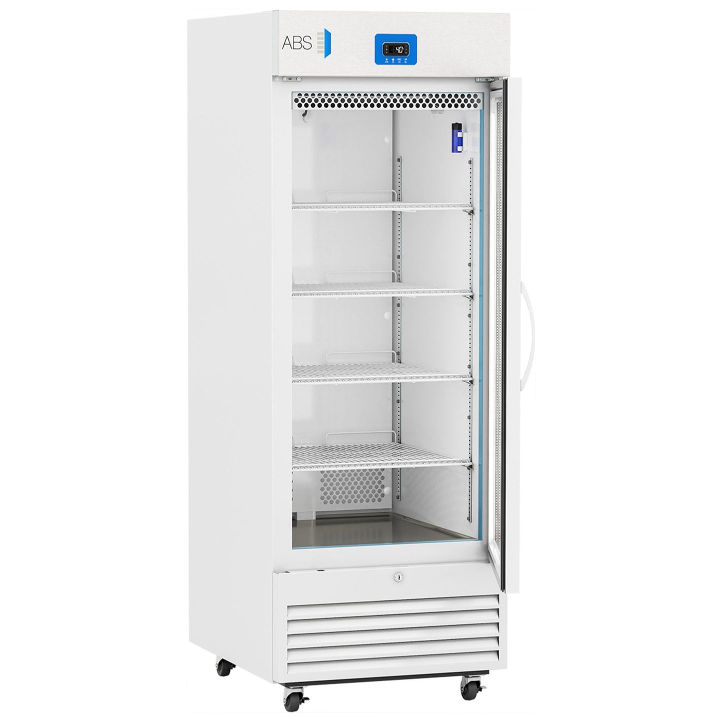 ABS Upright Refrigerator Laboratory Use 26 cu.ft. 1 Glass Swing Door Cycle Defrost