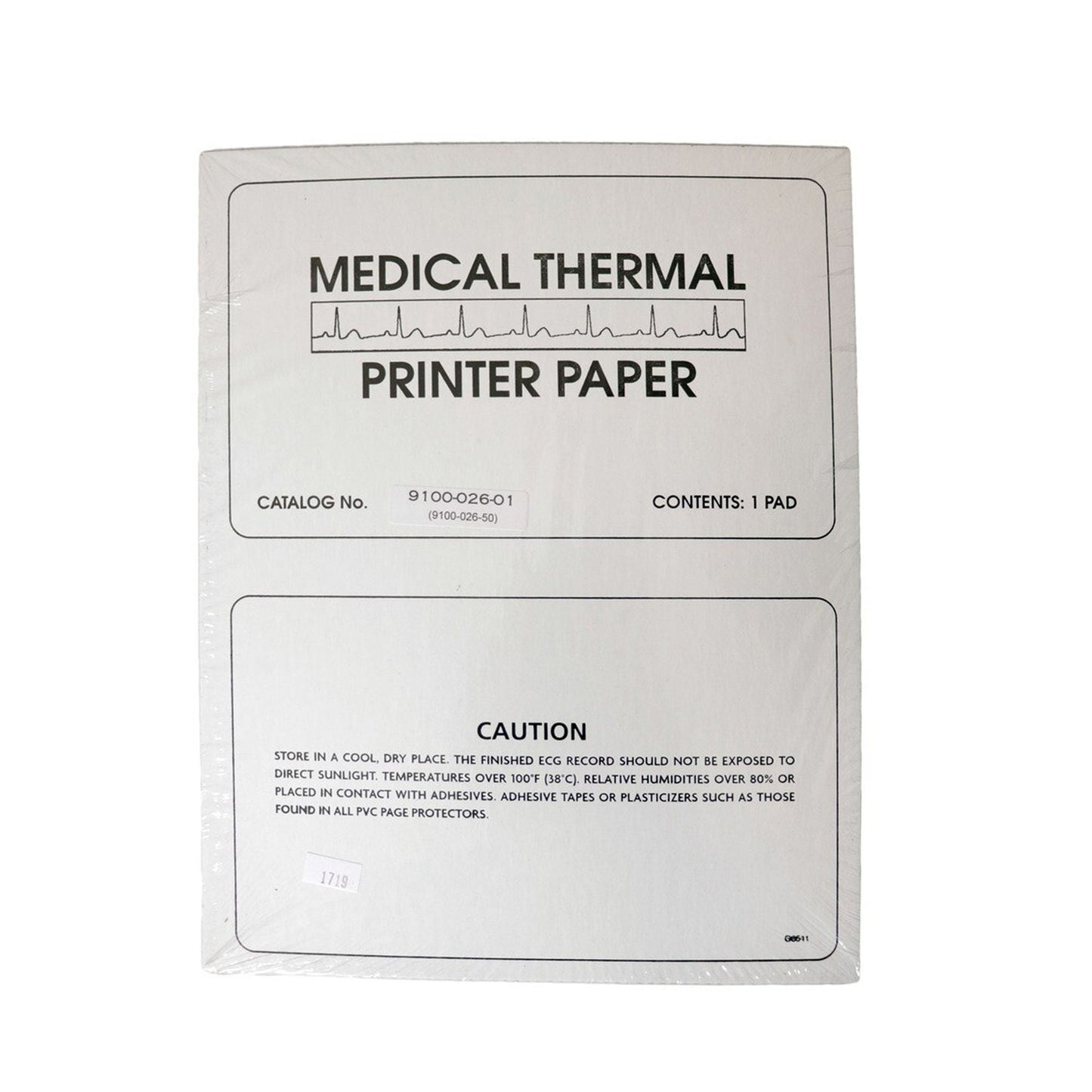 Precision Charts Thermal ECG Recording Paper with Red Grid