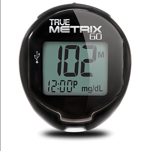 TRUE METRIX GO Blood Glucose Meter 4 Second Results Stores up to 500 Results No Coding Required