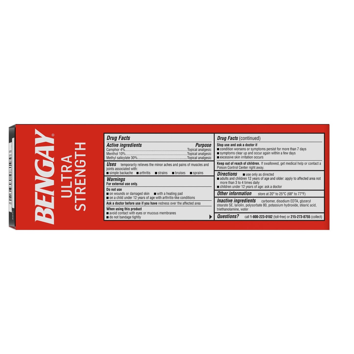 Bengay® Ultra Strength Topical Analgesic Cream, tube