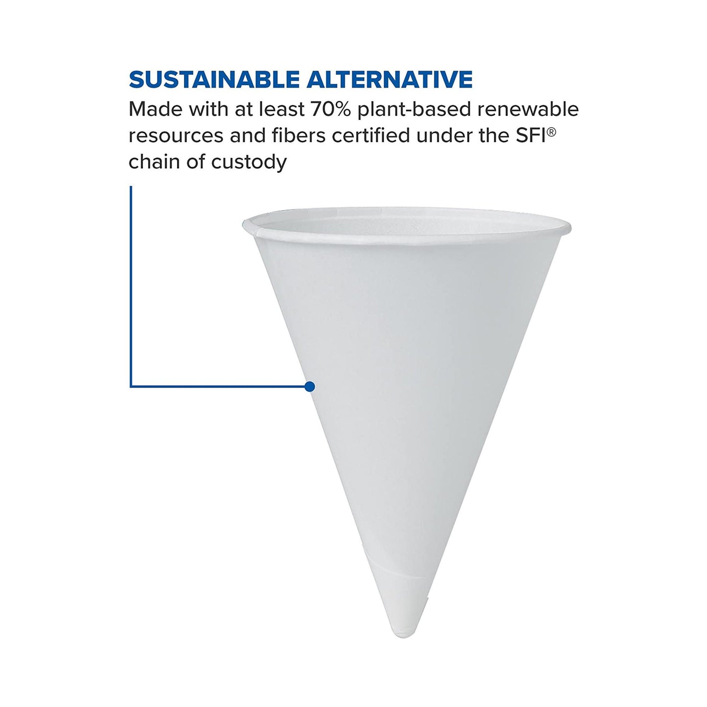 Bare® Paper Cone Drinking Cup, Capacity