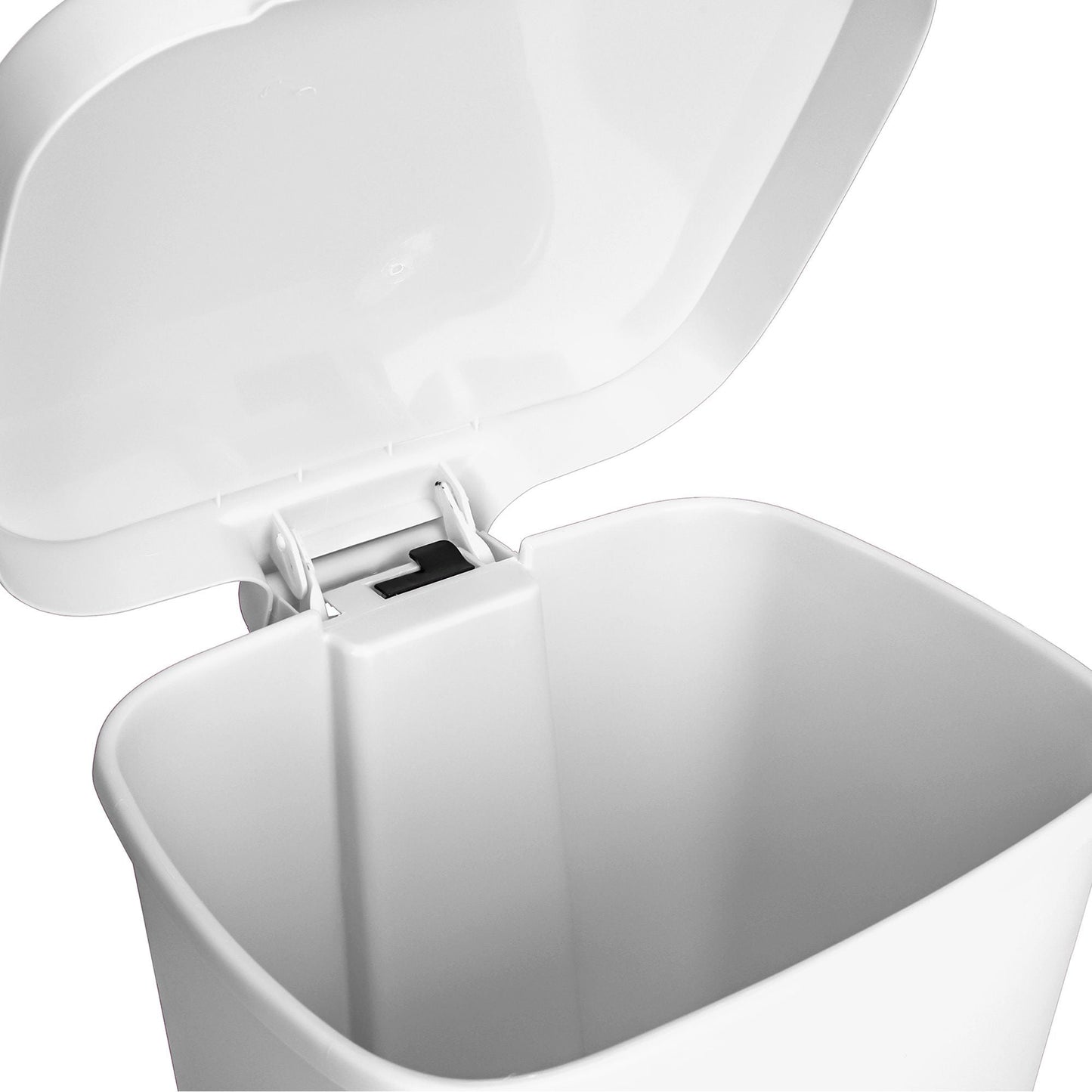 McKesson Waste Can with Step-On Pedal, Plastic, White, x 18.9 Inch