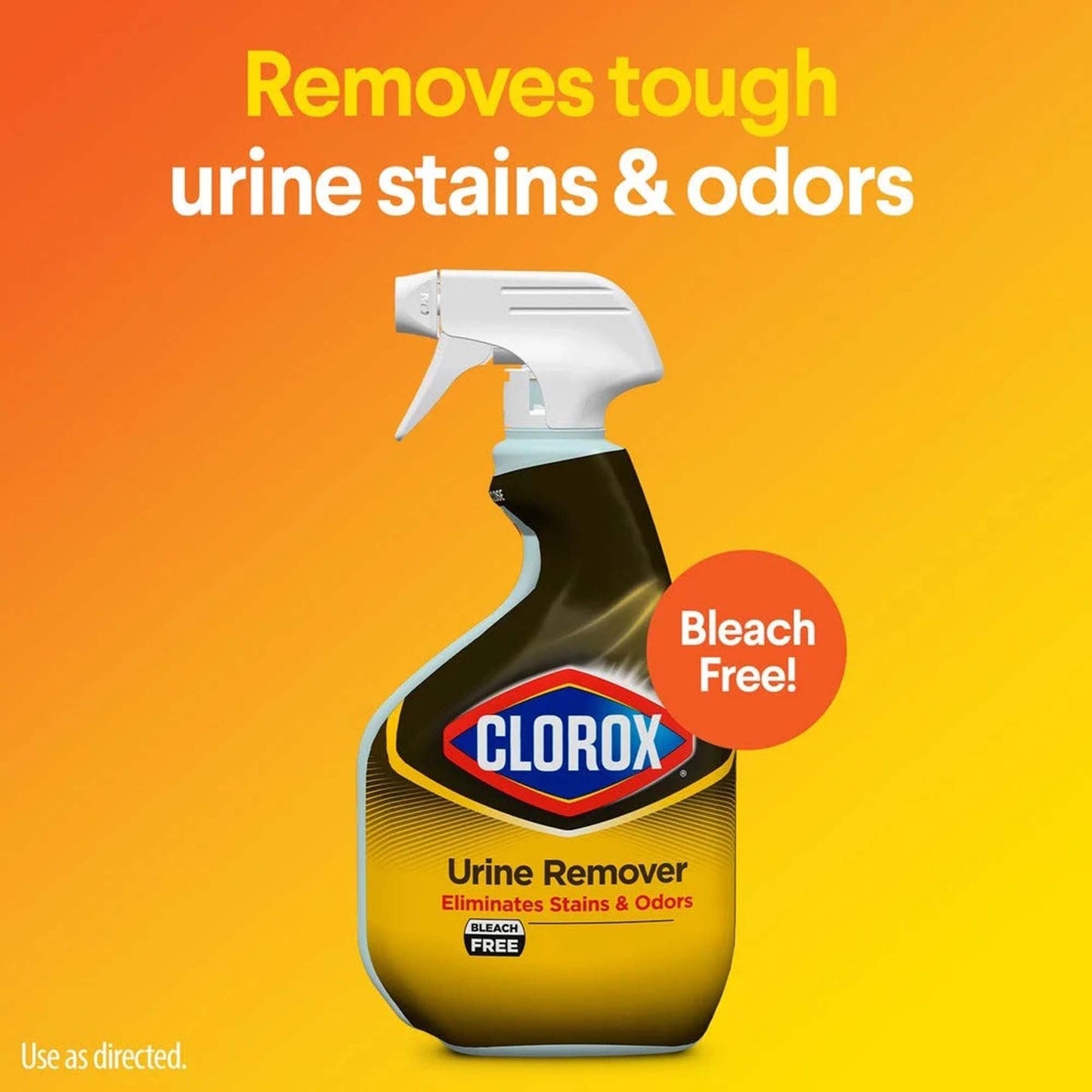 Clorox Urine Remover Stain and Odor Remover Peroxide Based Trigger Spray Liquid Bottle Scented