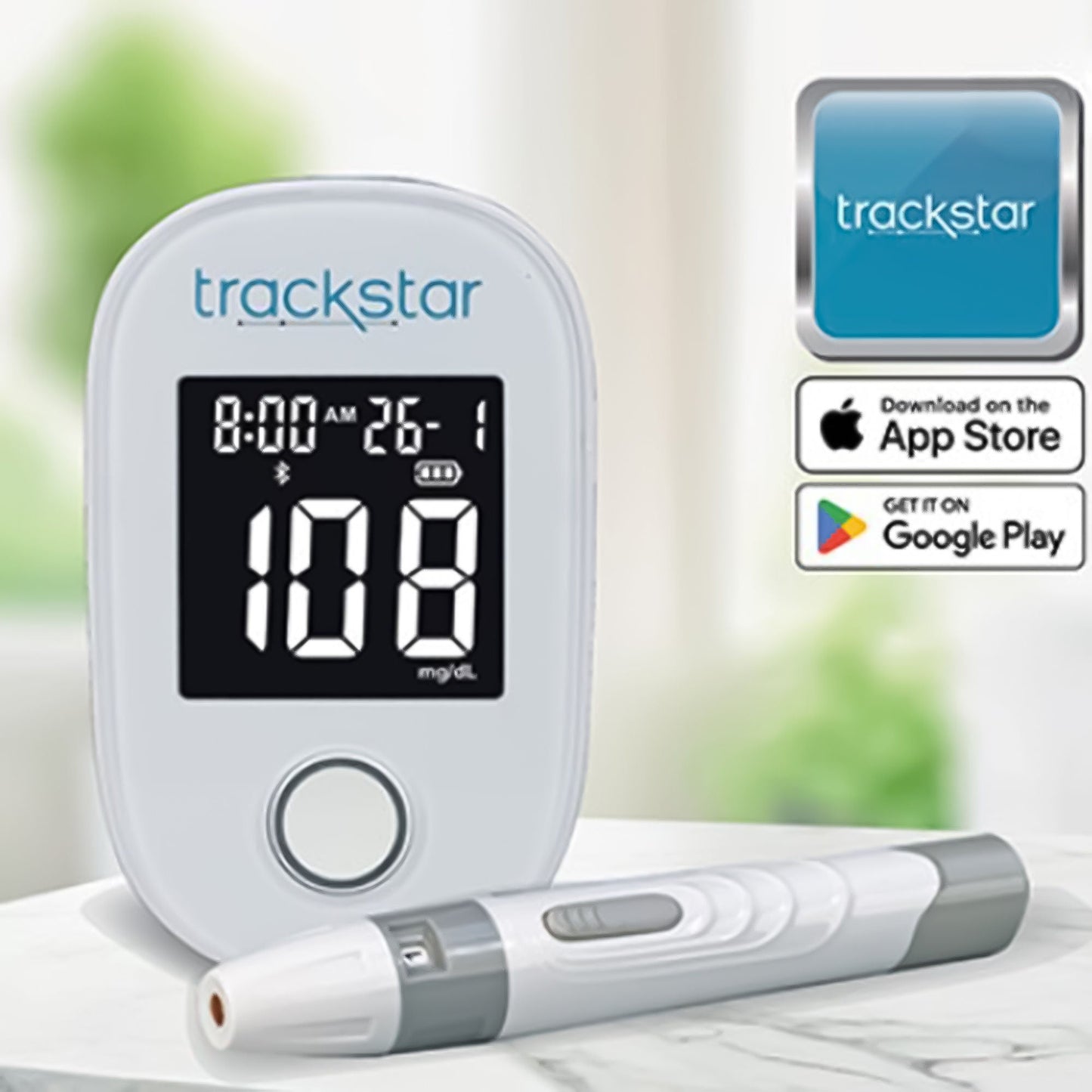 RPM PRO Blood Glucose Meter Kit 5 Seconds up to 500 Records Requires Coding