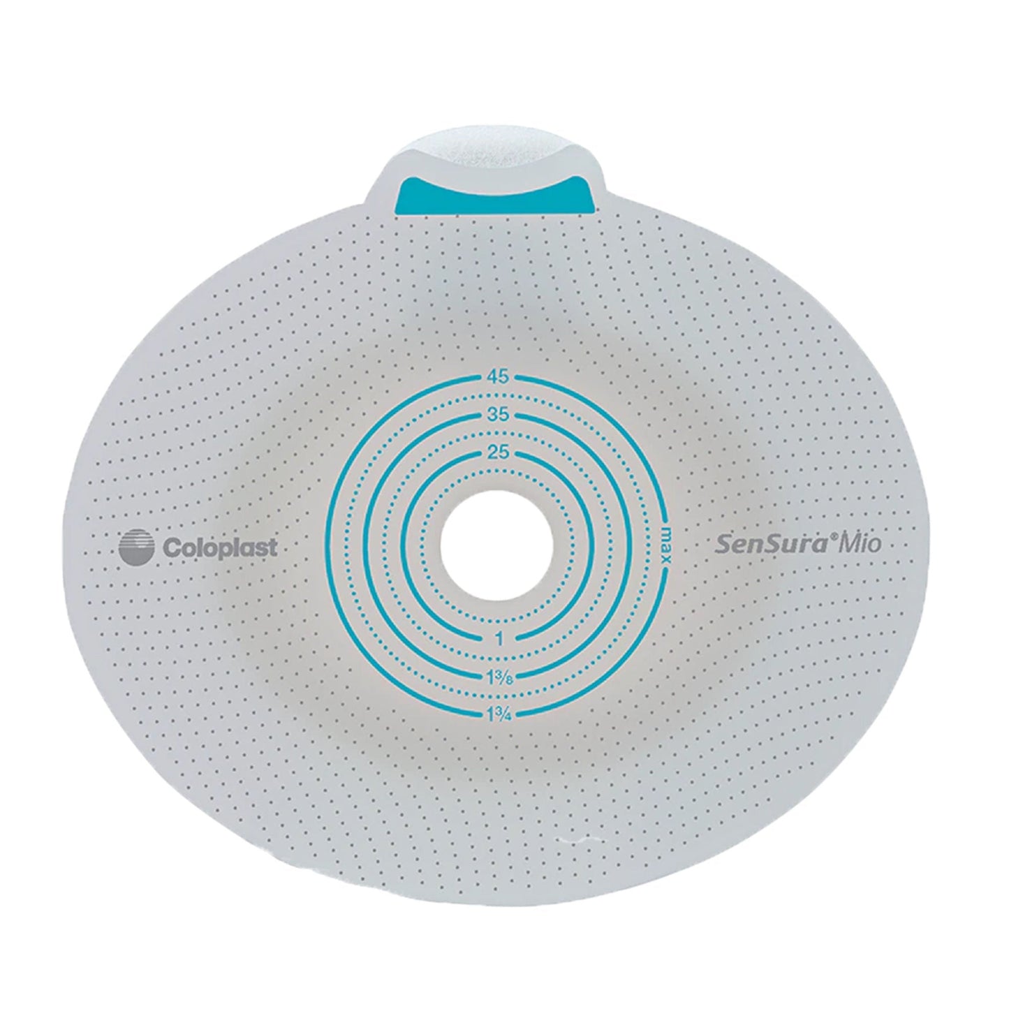 SenSura® Mio Click Ostomy Barrier, Stoma Opening, Yellow Match