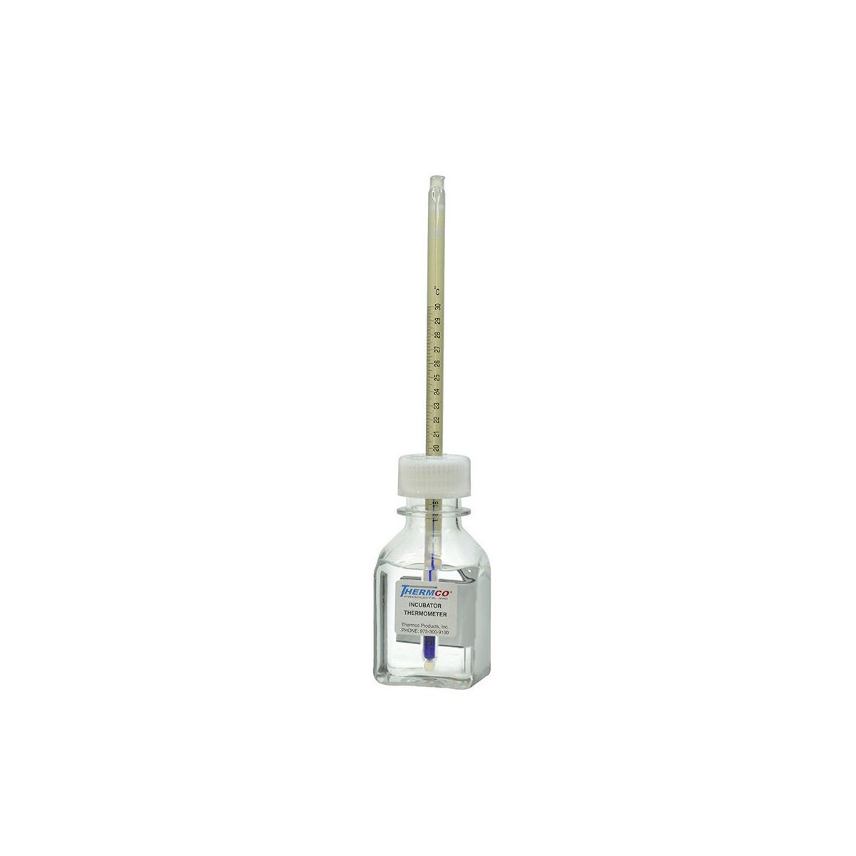 True-Tempe Incubator Thermometer Celsius 18º to 50°C Total Immersion Wall Mount Does Not Require Power