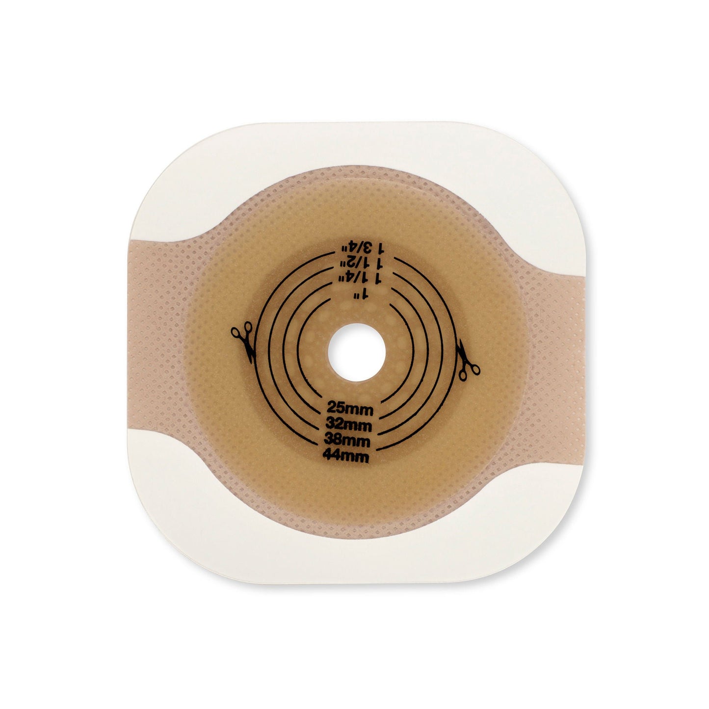 New Image™ Flat CeraPlus™ Ostomy Barrier with Tape Borders, Flange, 29 mm