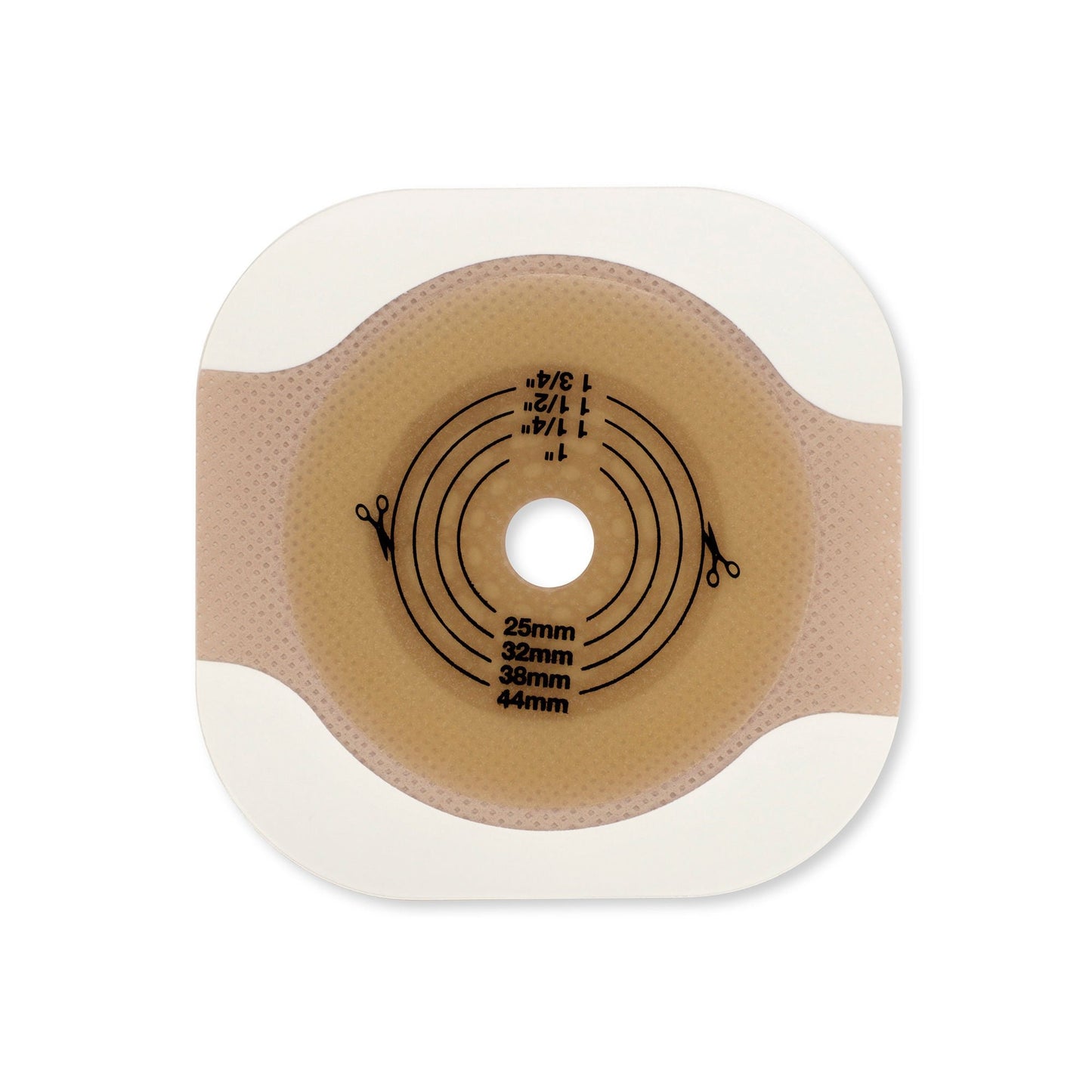 New Image™ Flat CeraPlus™ Ostomy Barrier with Tape Borders, Flange, 29 mm