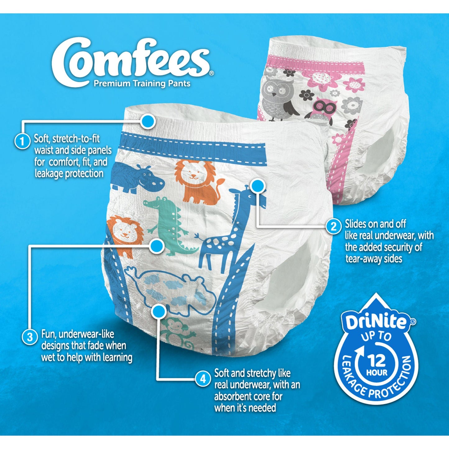 Attends Comfees® Training Pants, 2T to 3T