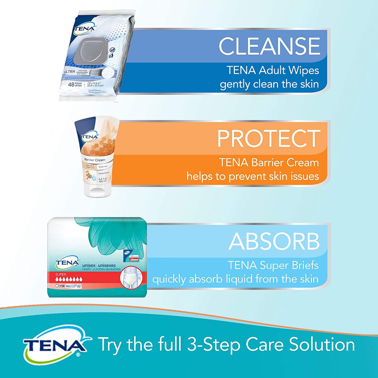 Tena UltraFlush Flushable Personal Wipes