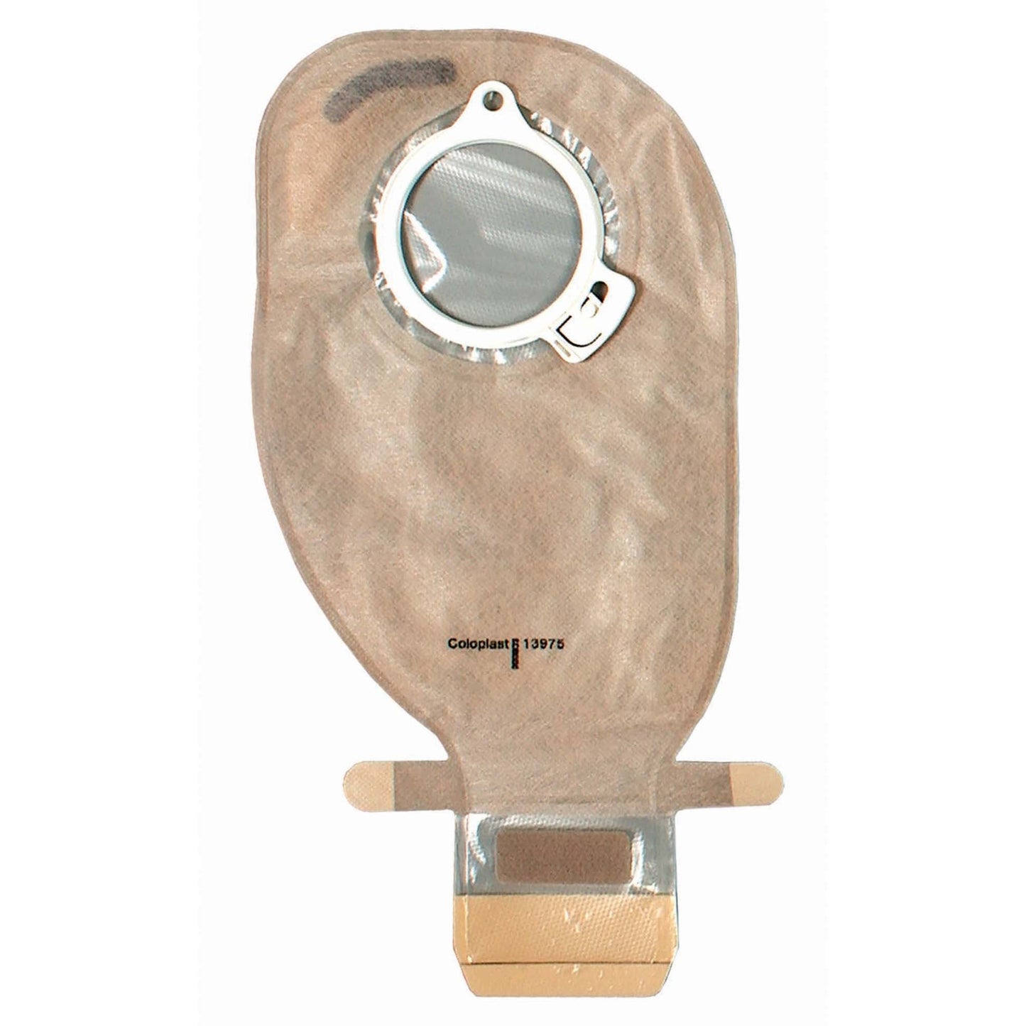 Assura® Two-Piece Transparent Ostomy Pouch, Flange, Red Match