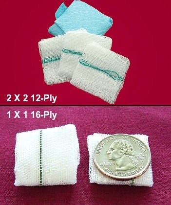 Fabco ORS Gauze Sponge 12-Ply Sterile X-Ray Detectable