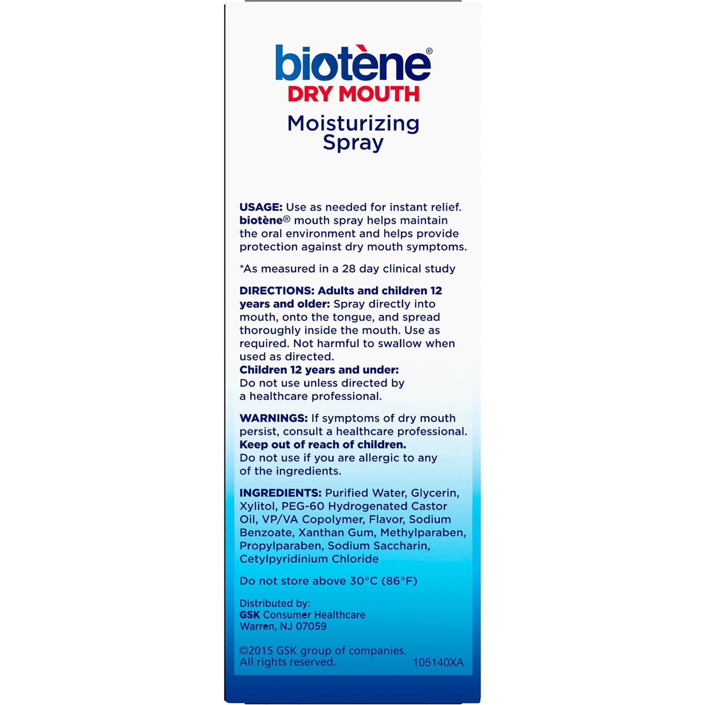 Biotène® Mouth Moisturizer, Spray Bottle