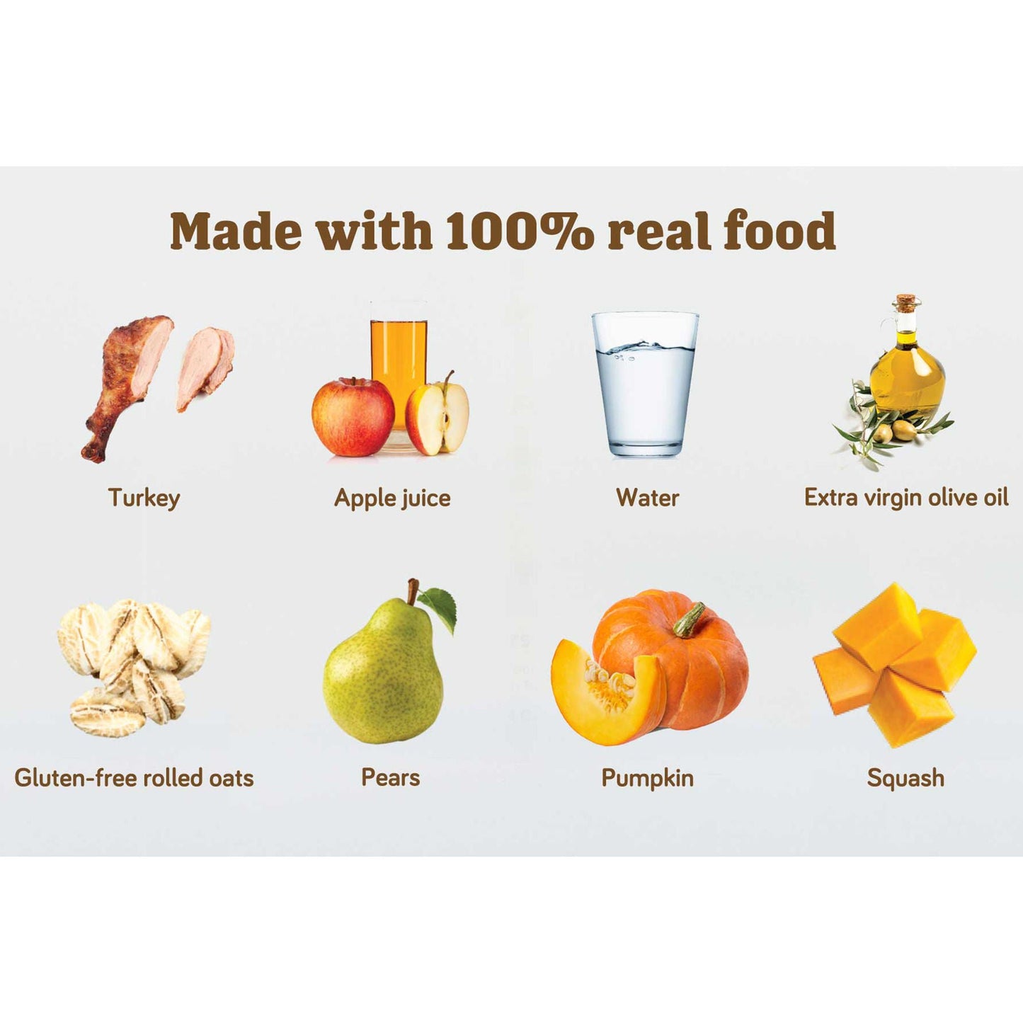 Real Food Blends Select Tube Feeding Formula Turkey / Pears / Pumpkin Puree Pouch
