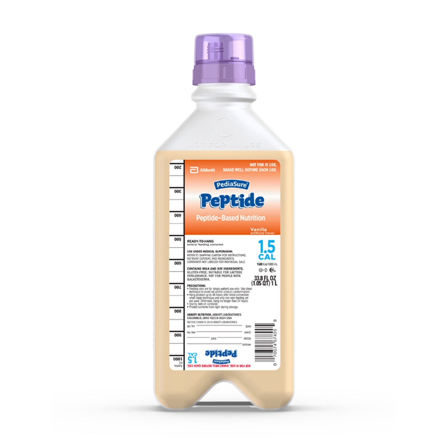 PediaSure® Peptide 1.5 Cal Peptide-Based Nutrition, Vanilla, bottle
