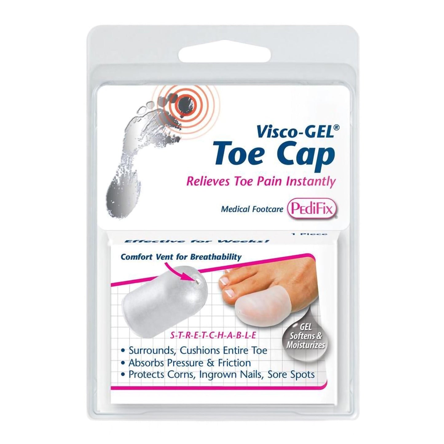Visco-GEL Toe Cap Pull-On Toe