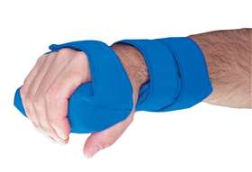 AliMed Grip Wrist / Hand Splint Ethafoam / Kydex Thermoplastic Left Hand Blue