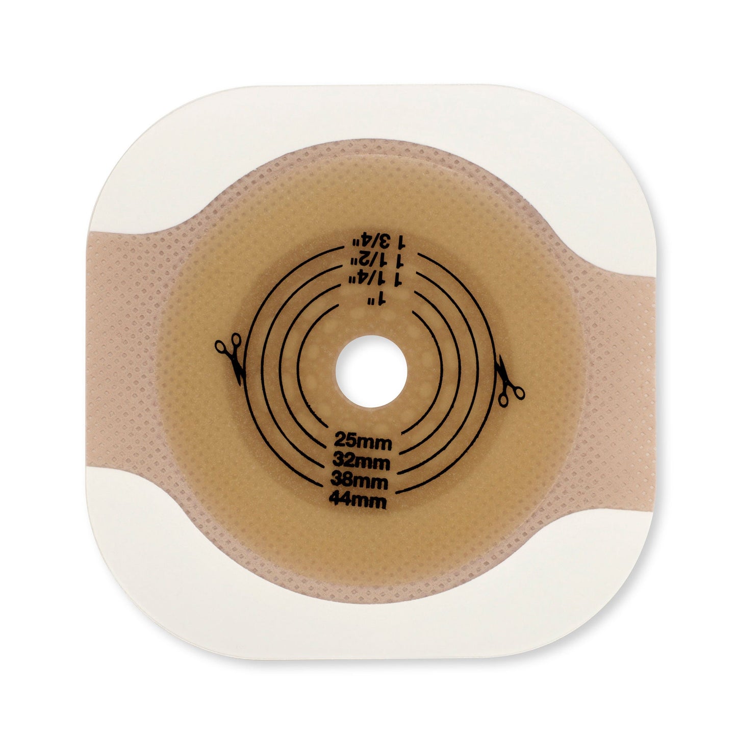 New Image™ Flat CeraPlus™ Ostomy Barrier with Tape Borders, Flange, 32 mm