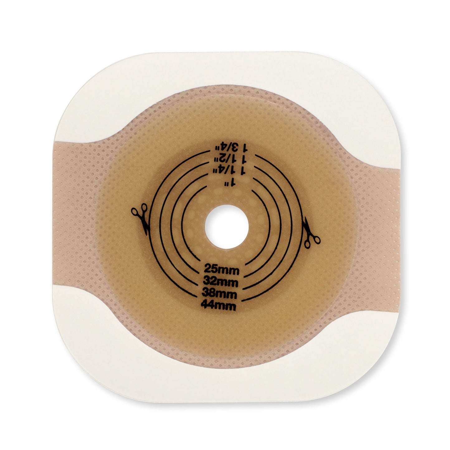 New Image™ Flat CeraPlus™ Ostomy Barrier with Tape Borders, Flange, 32 mm
