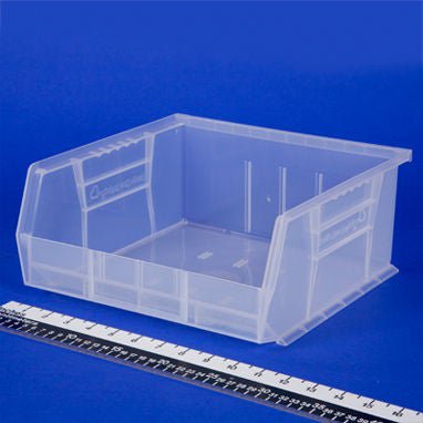 HCL Super Tough Storage Bin Clear Plastic -