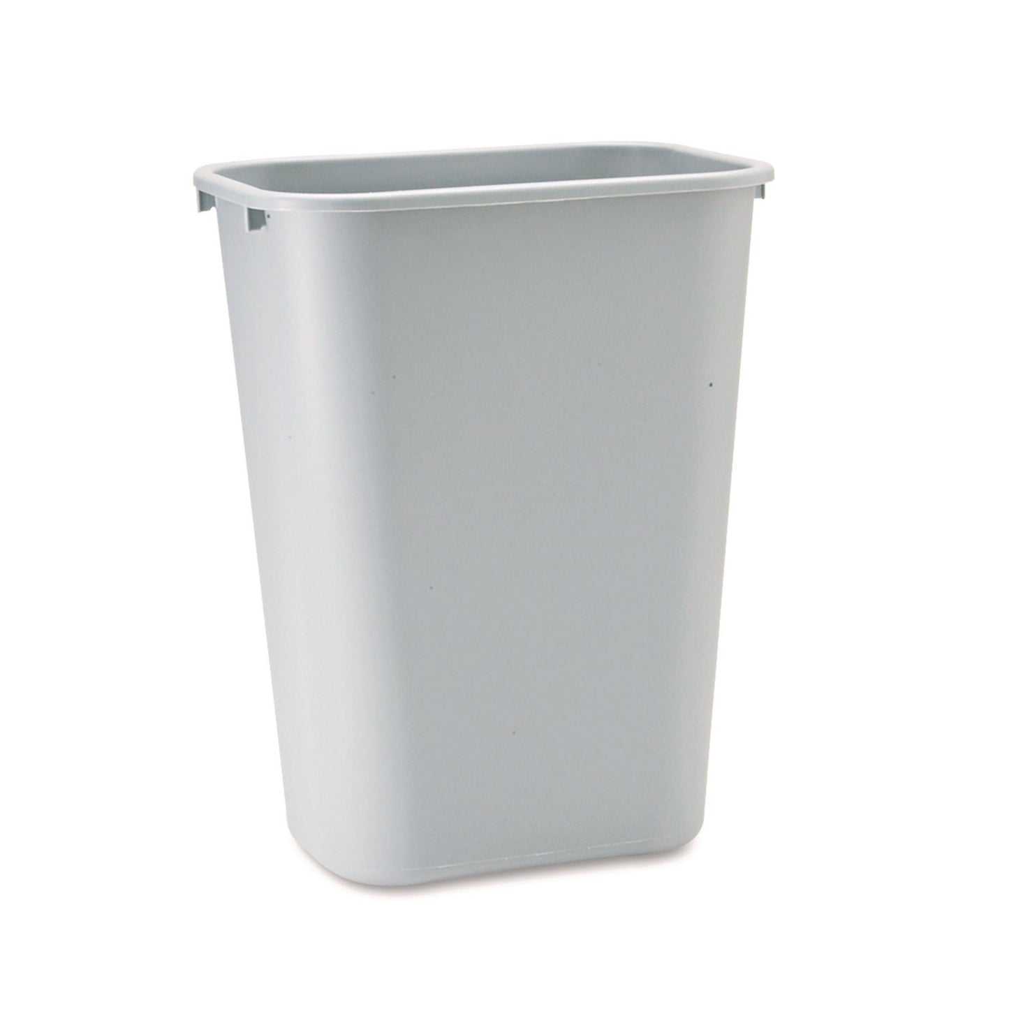Deskside Trash Can / 10.25 gal. Gray LLDPE Rectangular