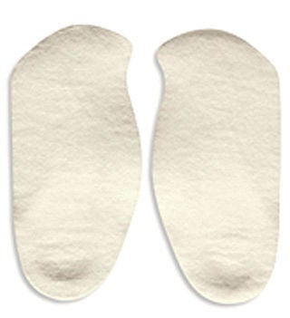 Hapad Comf-Orthotic Orthotic Insole Adhesive Wool Felt Men 11.5 to 12.5 White