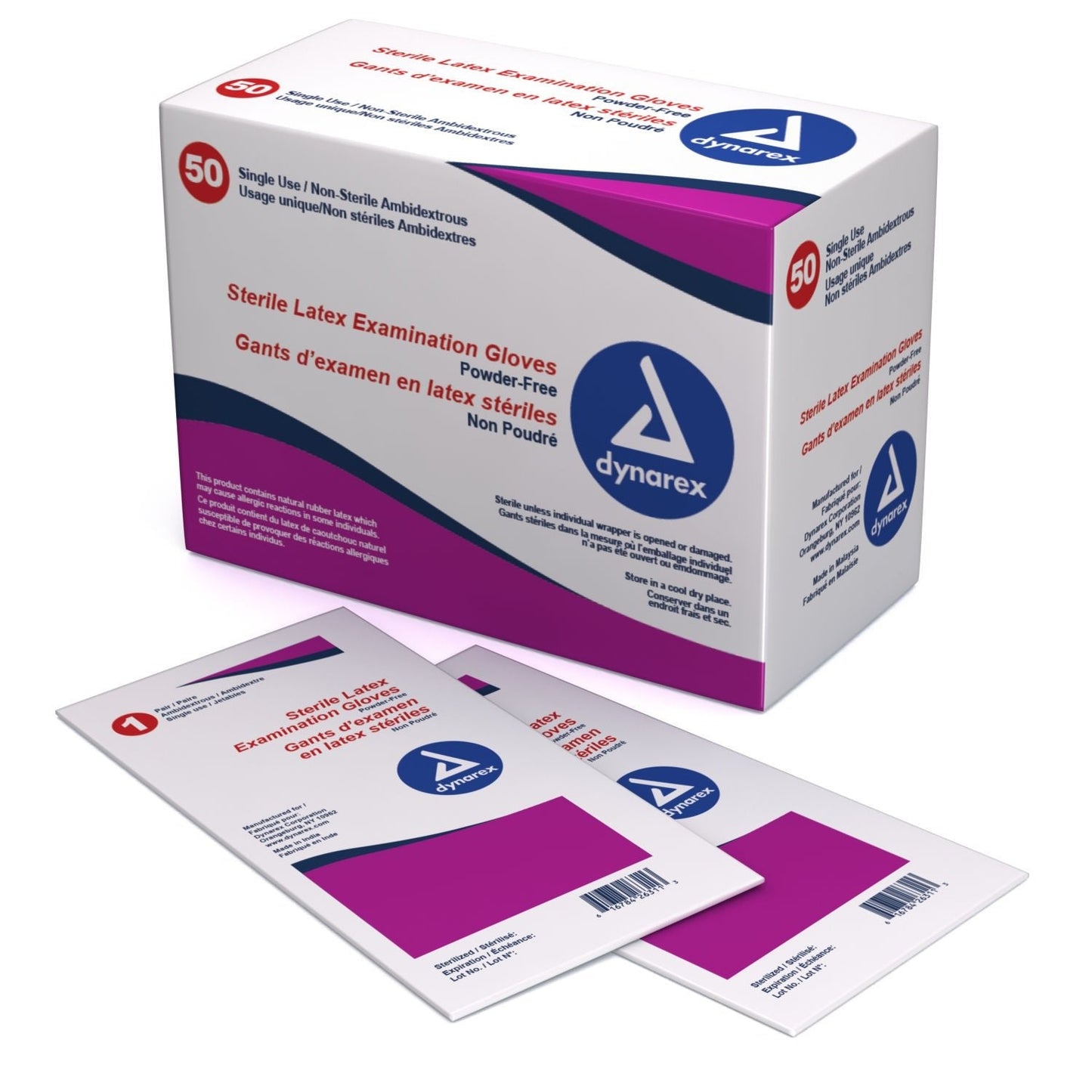 Dynarex Latex Exam Gloves, Ivory