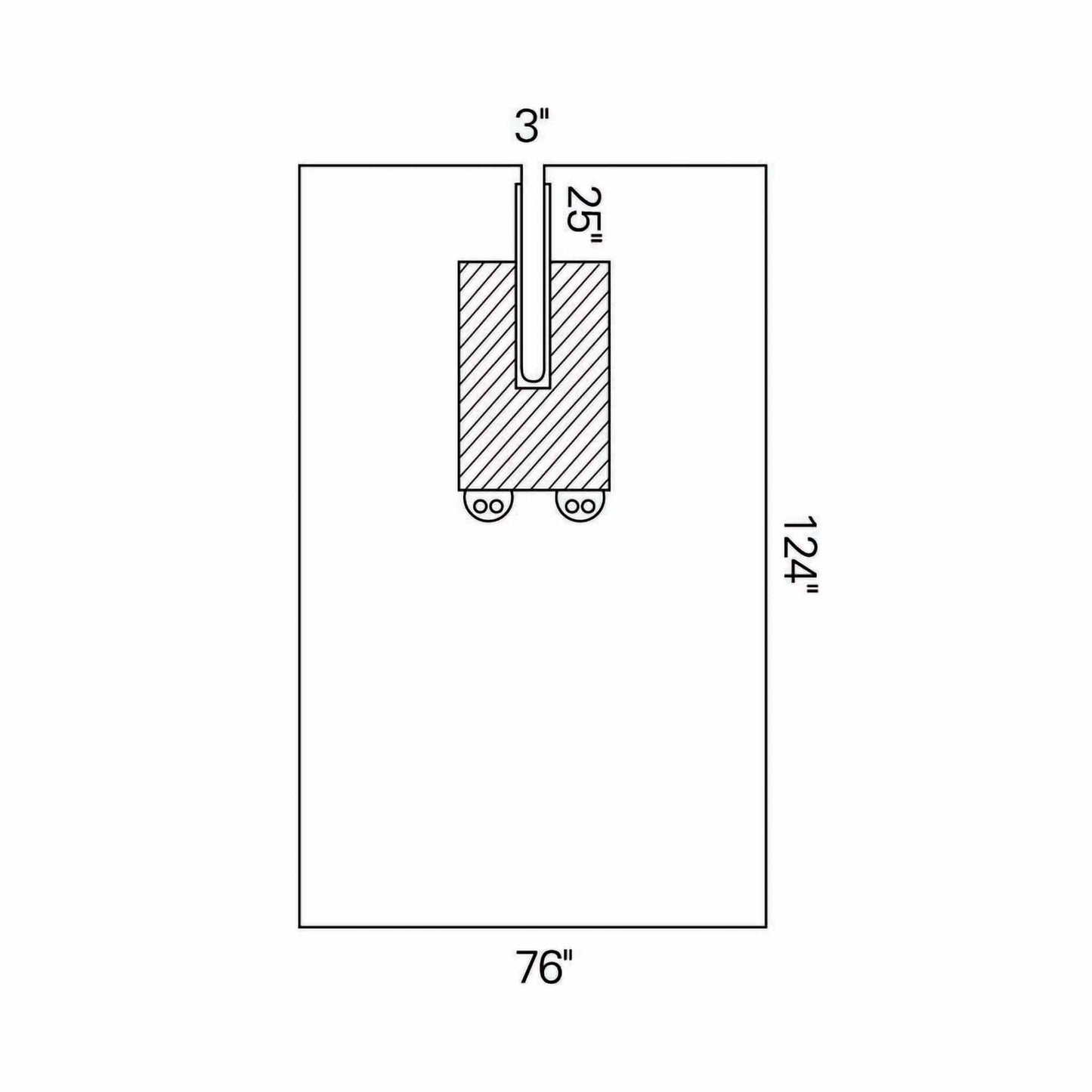 Halyard Sterile EENT Split Drape, 76 W x Inch