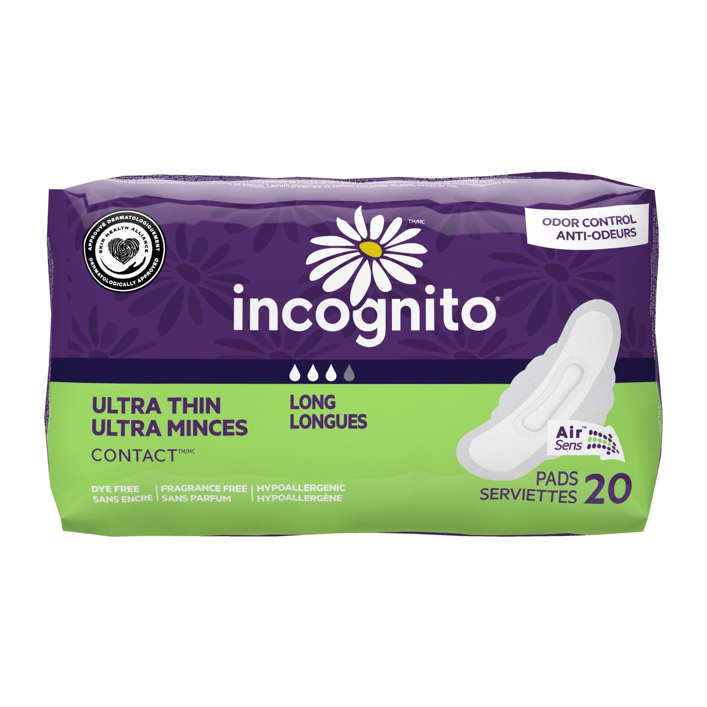Incognito Ultra Thin Feminine Pad Super with Winghs Heavy Absorbency