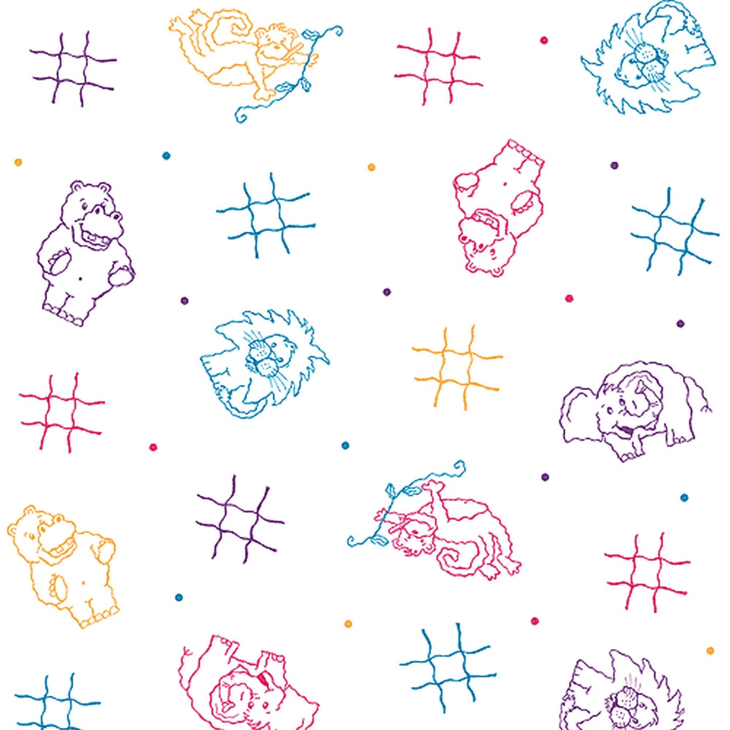 Pedia Pals® Crepe Table Paper, Print (Animal)