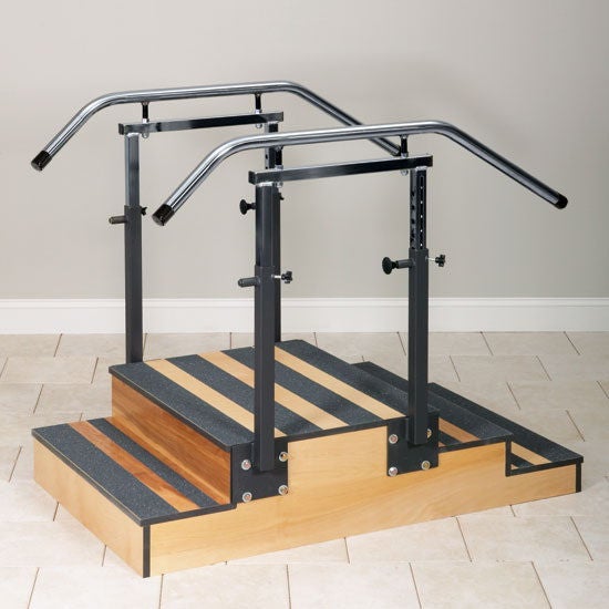 Select Series Two-Sided Training Staircase Overall, 12 X 24 X 30 Inch Platform, 6 X 10 X 30 Inch 2 Steps, 4 X 10 X 30 Inch 3 Steps