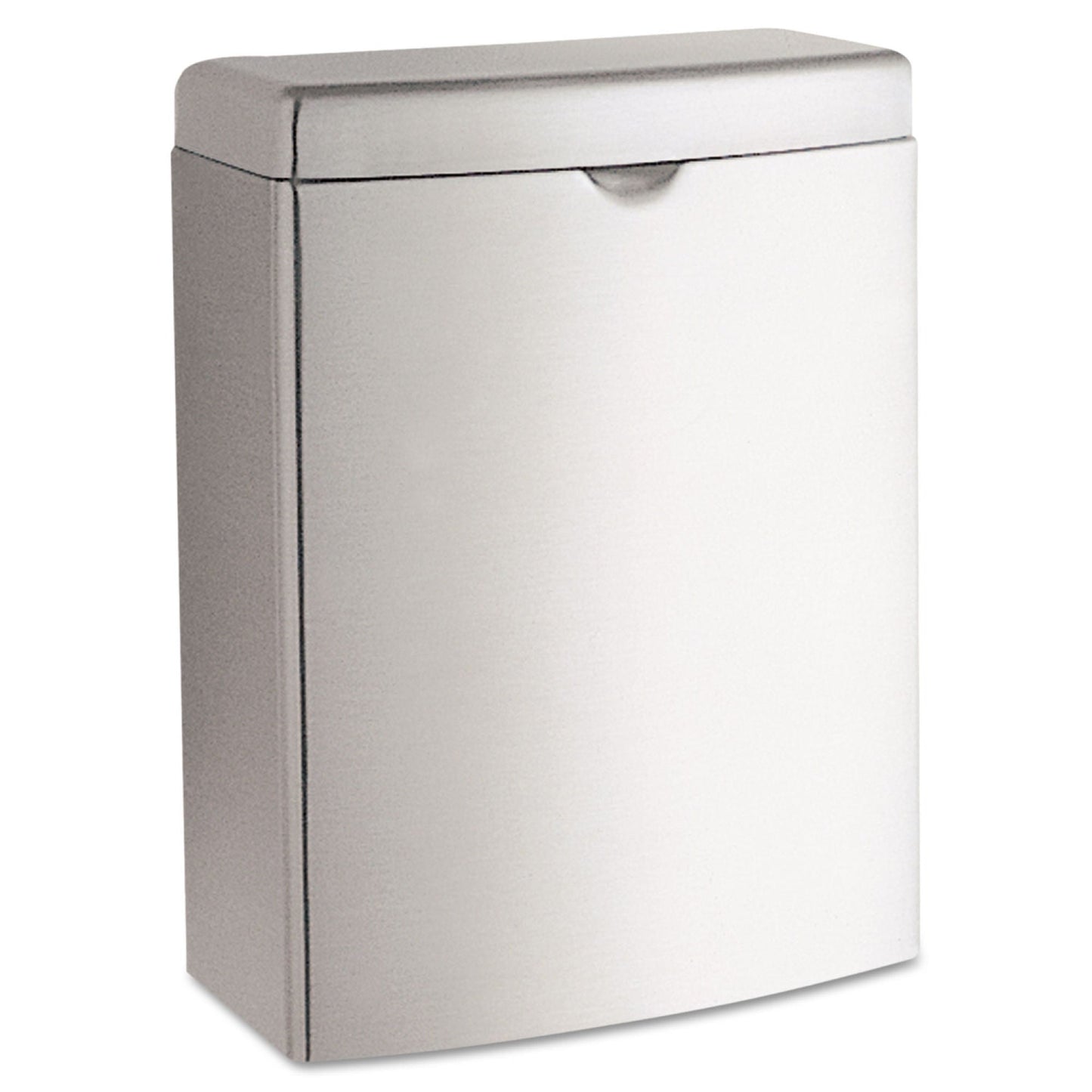 Contura Feminine Hygiene Waste Receptacle / 1 gal. Silver Stainless Steel Rectangular