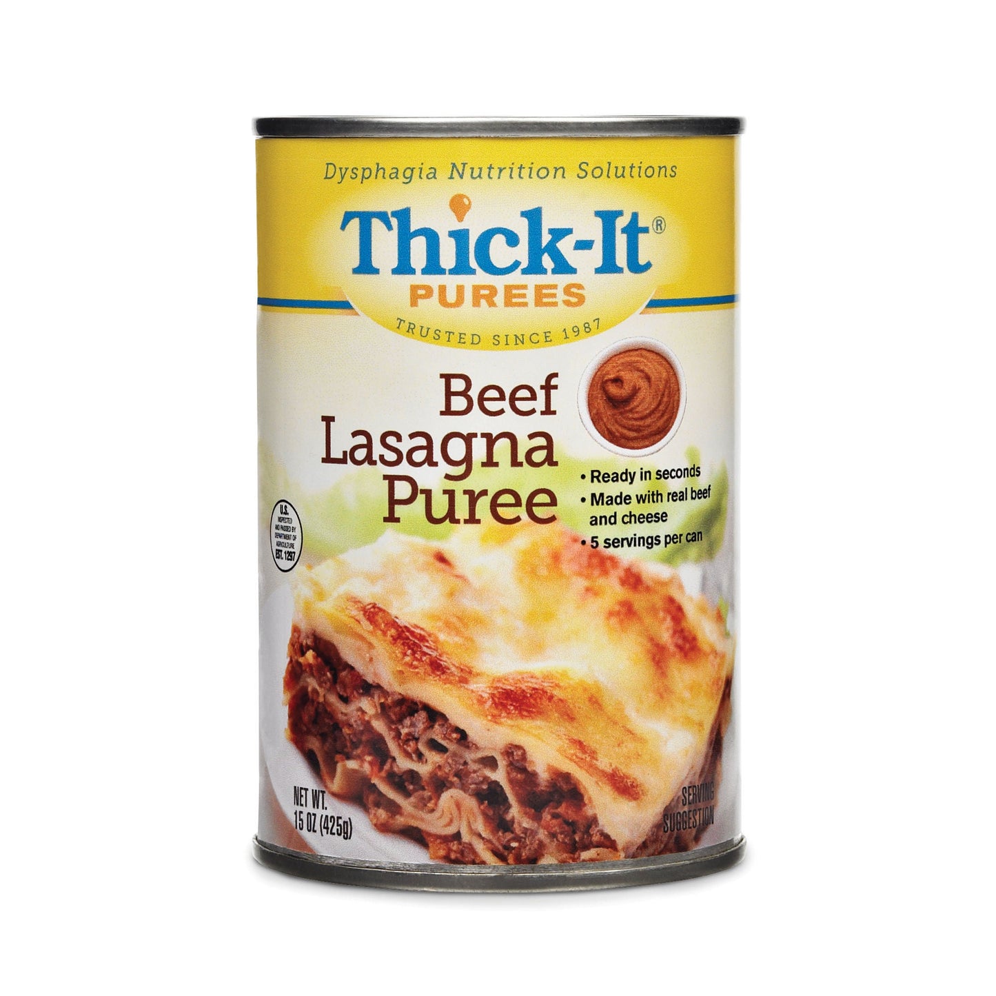 Thick-It® Purée Beef Lasagna Purée Thickened Food, Can