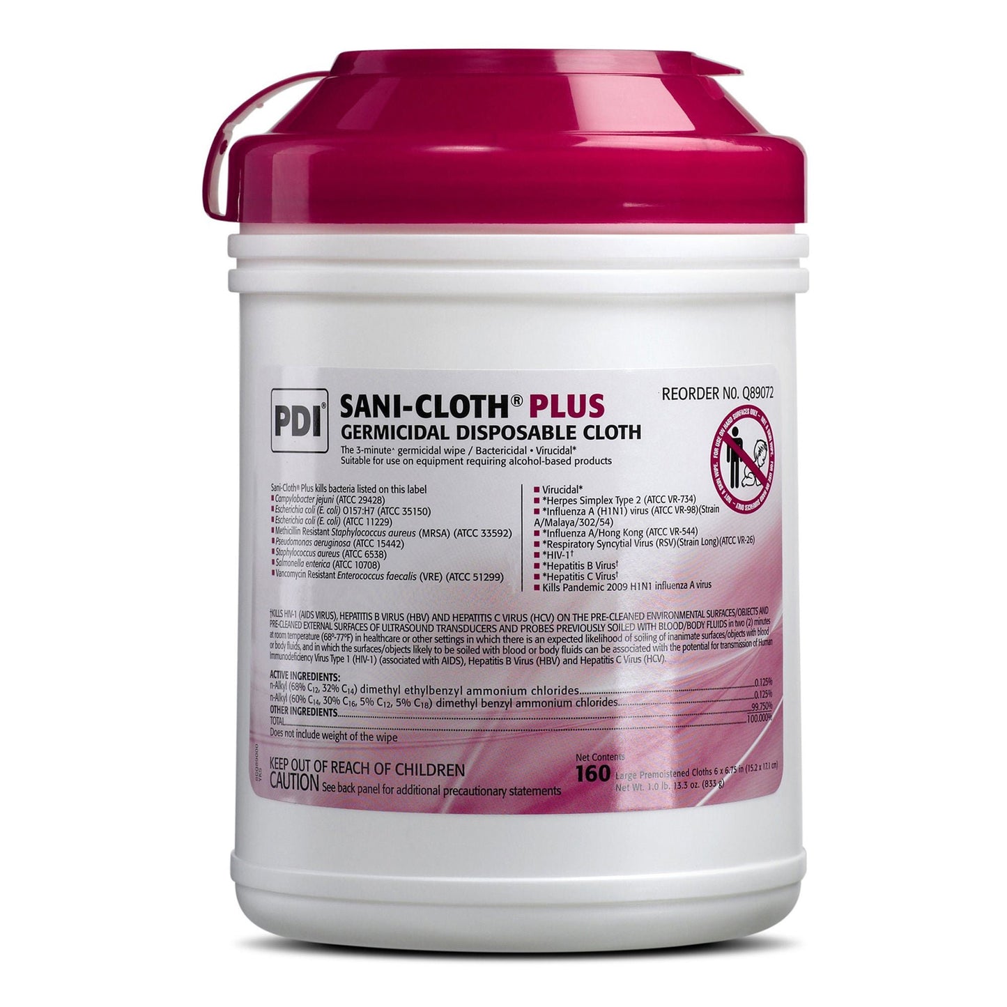 Sani-Cloth® Plus Germicidal Disinfectant Cleaner Wipe