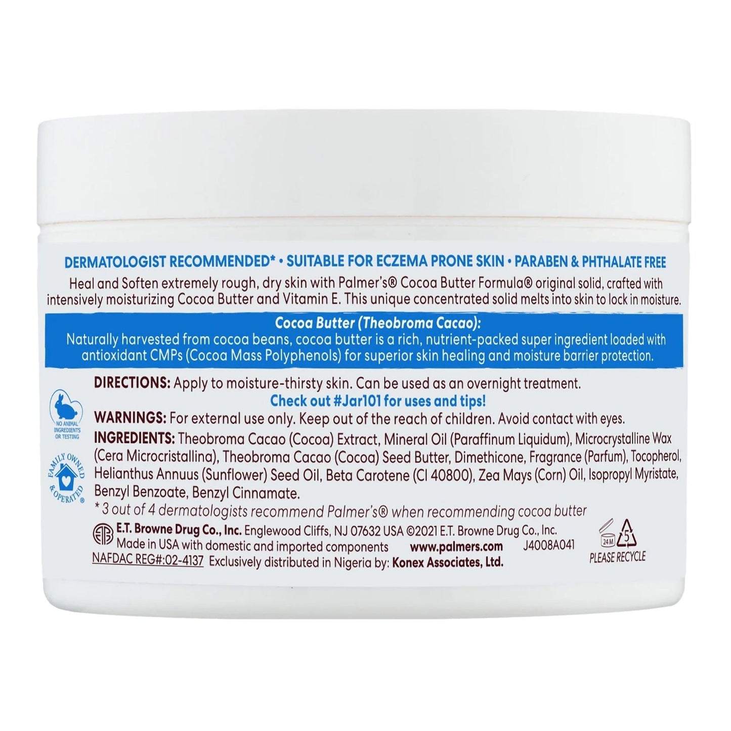 Palmer's® Cocoa Butter Formula Cream, Jar