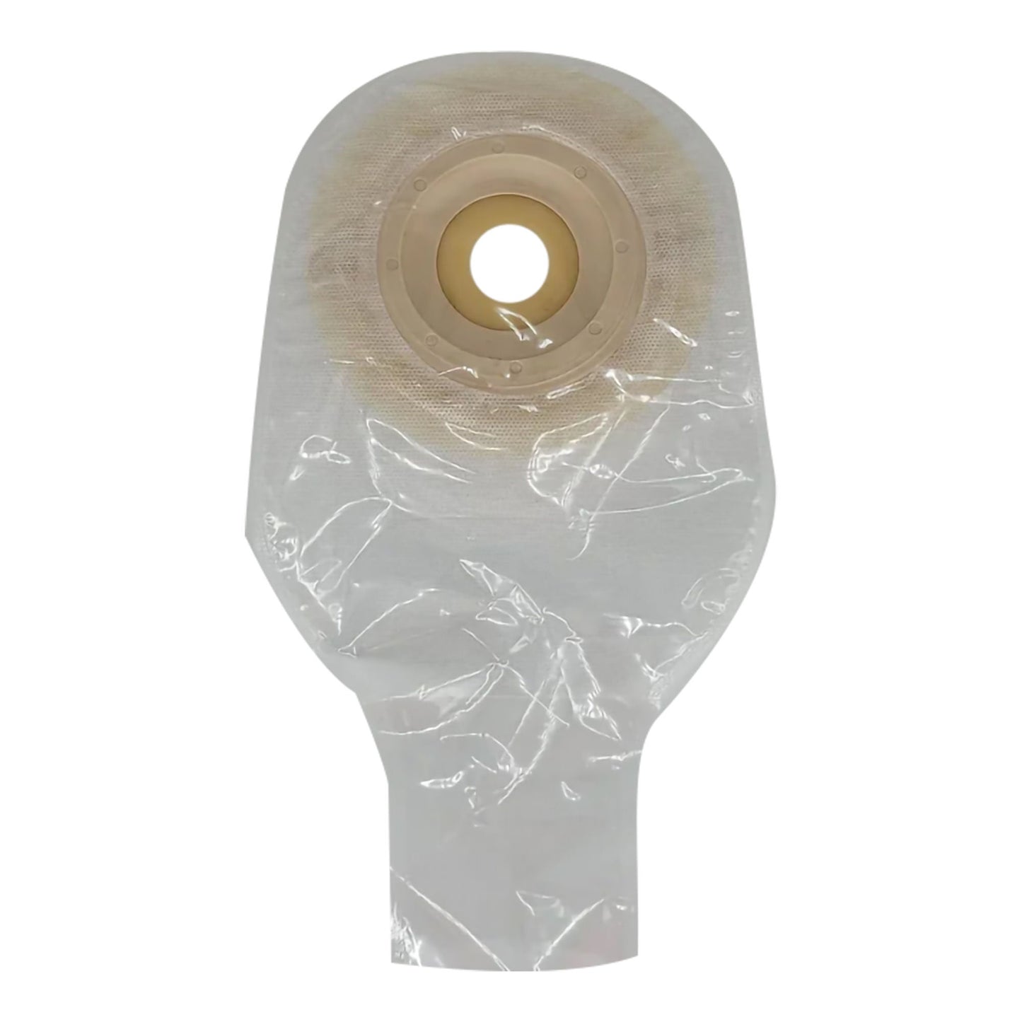 Safe n Simple Ostomy Pouch One-Piece System Length Convex, Pre-Cut 1 Inch Stoma Drainable