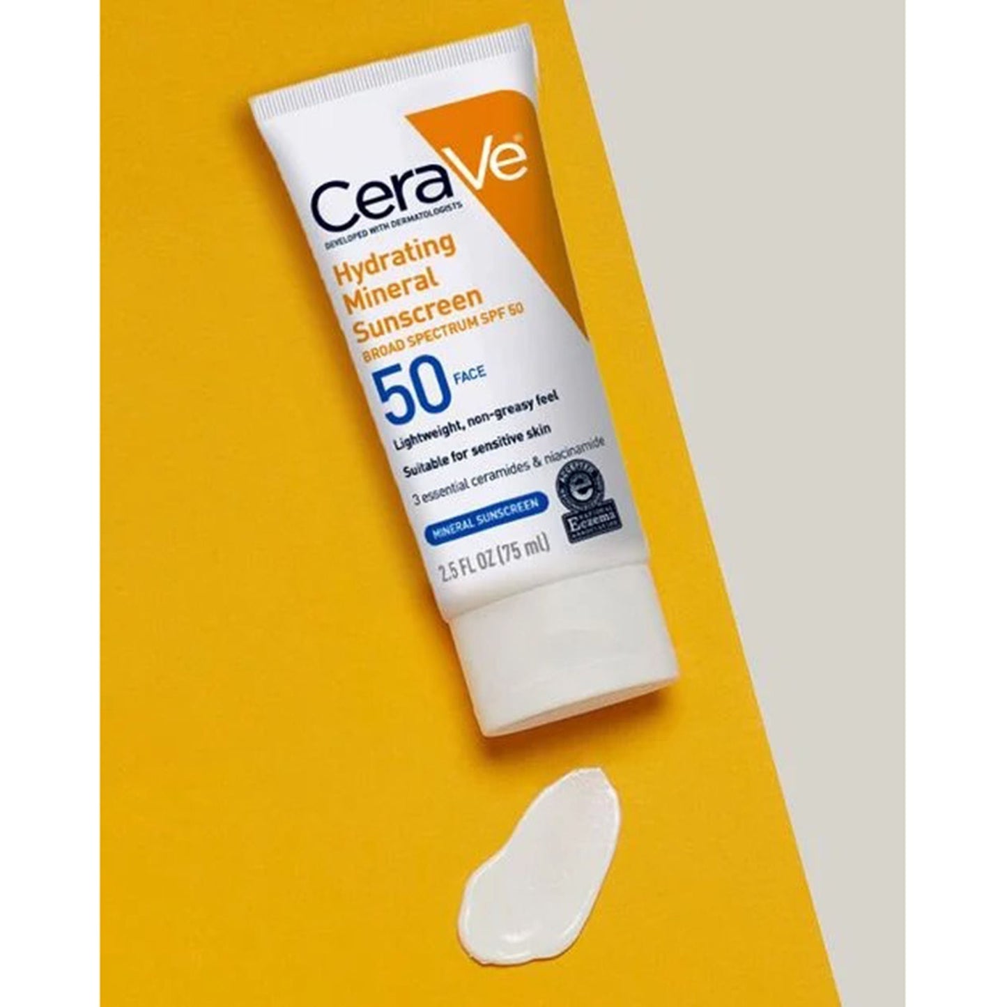 CeraVe® Hydrating Mineral Sunscreen Body SPF 50, Tube
