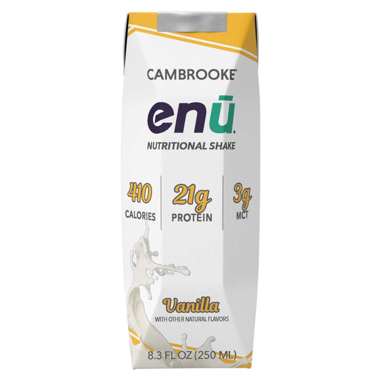 enu® Vanilla Nutritional Shake, carton