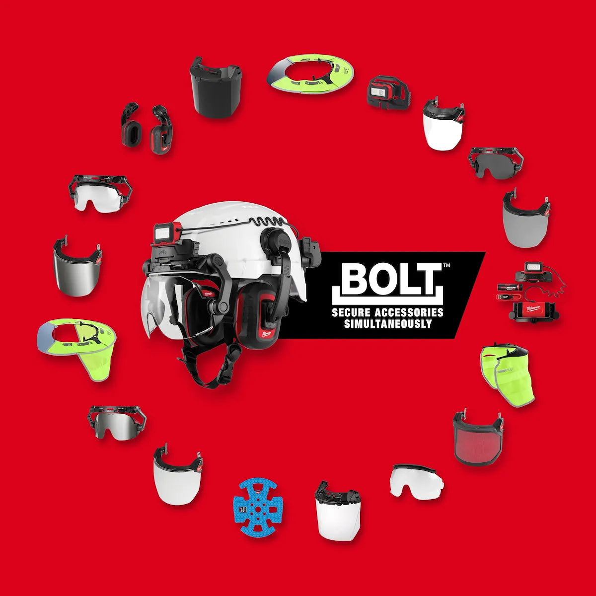 Milwaukee BOLT Safety Helmet FR Chin Strap 48-73-1087 | Cotton