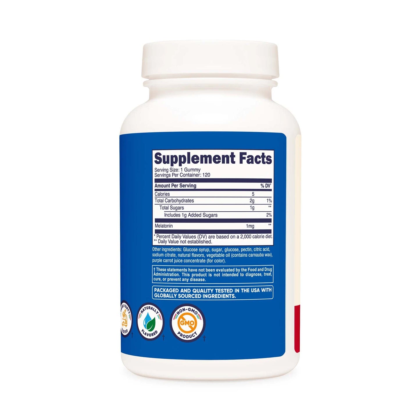 nutricost® Kids 1 mg Melatonin Gummies, Strawberry Flavor