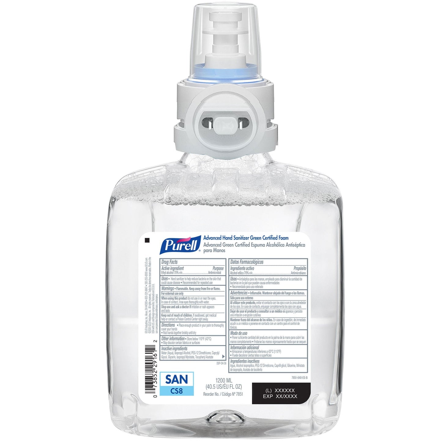 Purell® Advanced Green Certified Hand Sanitizer, Dispenser Refill Bottle