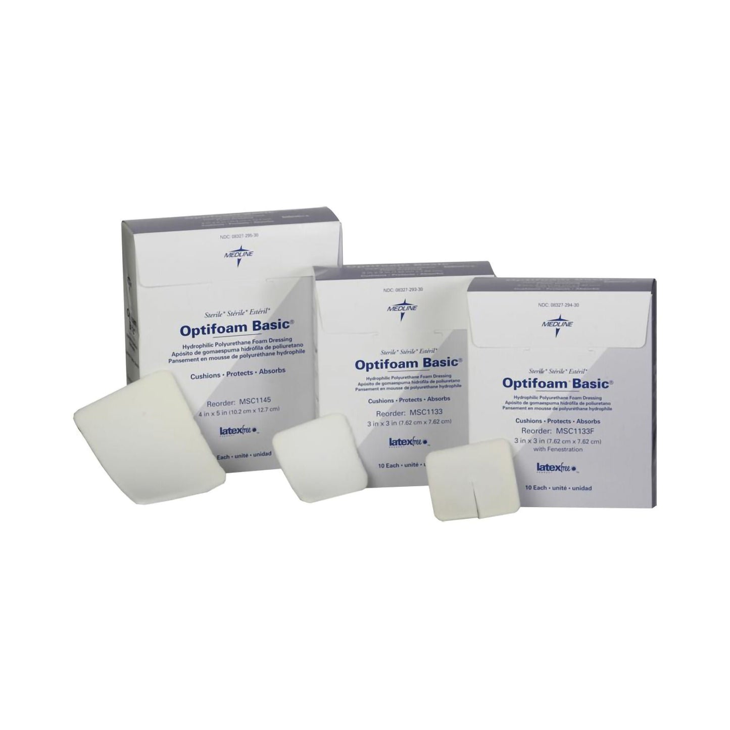 Optifoam® Basic Nonadhesive without Border Foam Dressing