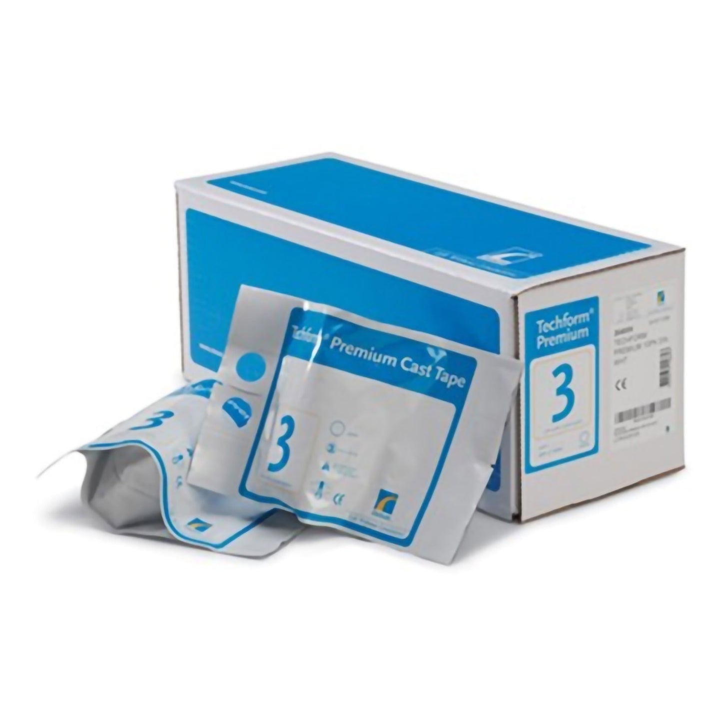 TechForm Ortho-Roll One-Side Padded Splint Roll Fiberglass White