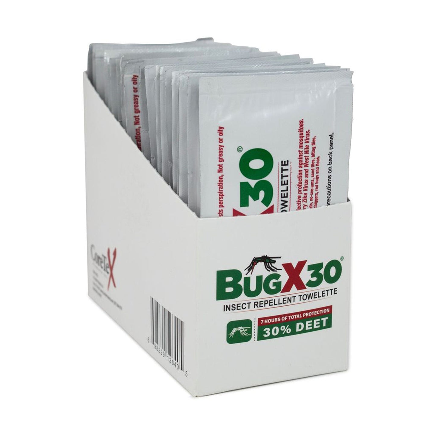 BugX® 30 Insect Repellent Towelettes with DEET