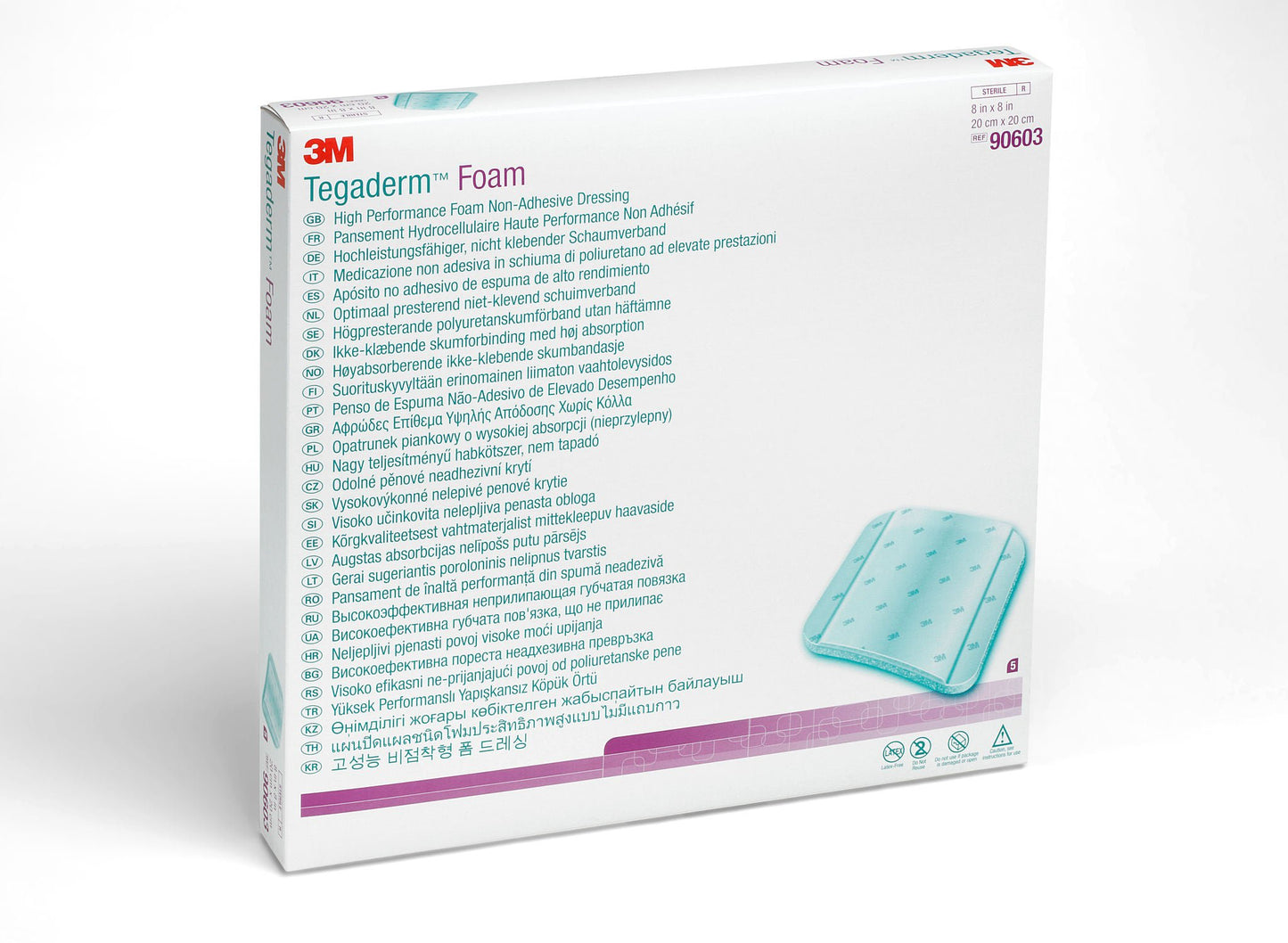 3M™ Tegaderm™ High Performance Nonadhesive w/o Border Foam Dressing
