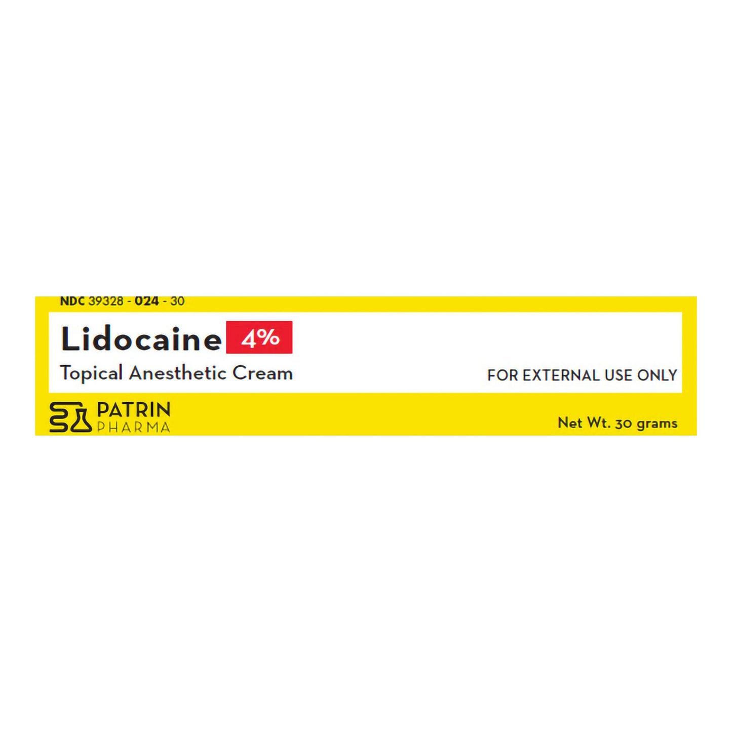 Patrin Pharma 4% Lidocaine Topical Anesthetic Cream