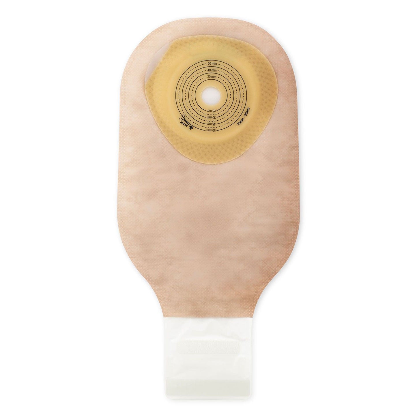 Premier™ One-Piece Beige Filtered Colostomy Pouch, Cut to Fit Stomas to