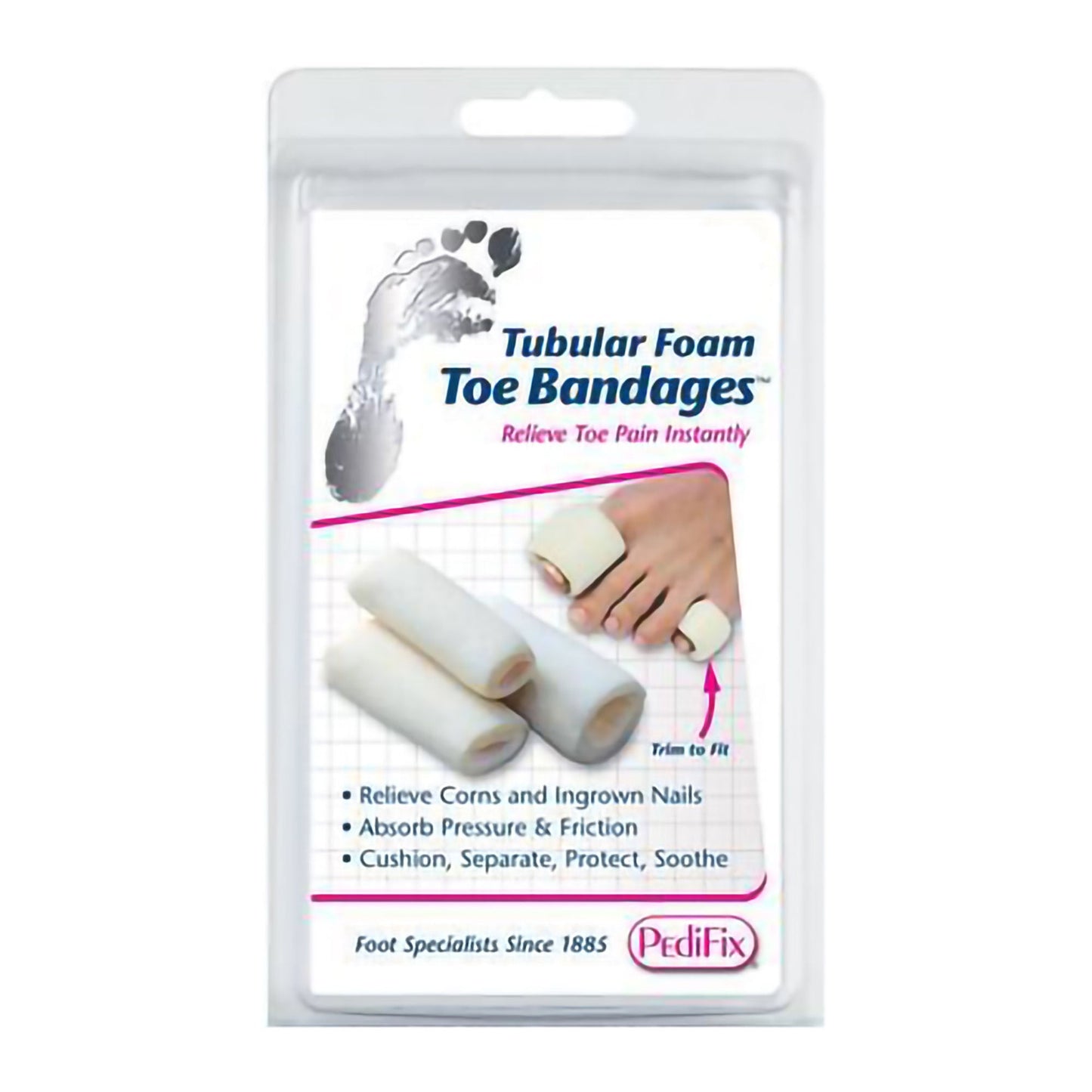 Tubular-Foam Toe Bandages Toe Bandage Pull-On Toe