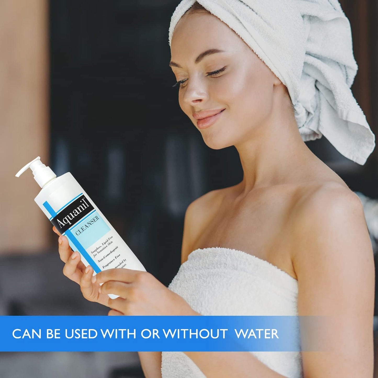 Aquanil Facial Cleanser Liquid Pump Bottle Unscented