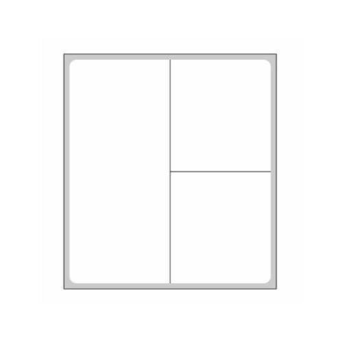 PDC Blank Label Thermal Paper White Permanent